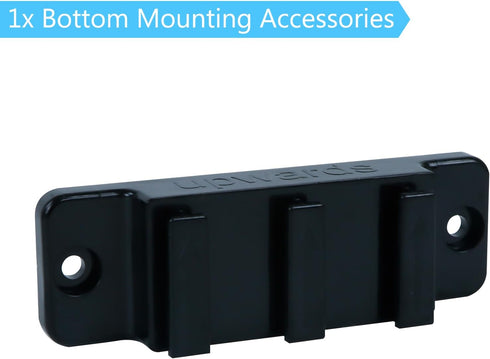 Retractable Baby Gate Replacement Parts, Black, Full Set Wall Mounting Accessories for Pet Gates
