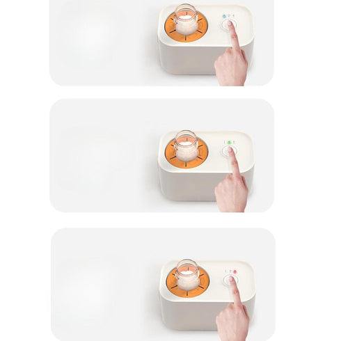 sporful 2-in-1 53-73mm Electric Baby Formula Mixer and Bottle Warmer | Automatic Milk Shaker with Dual Speed | Portable