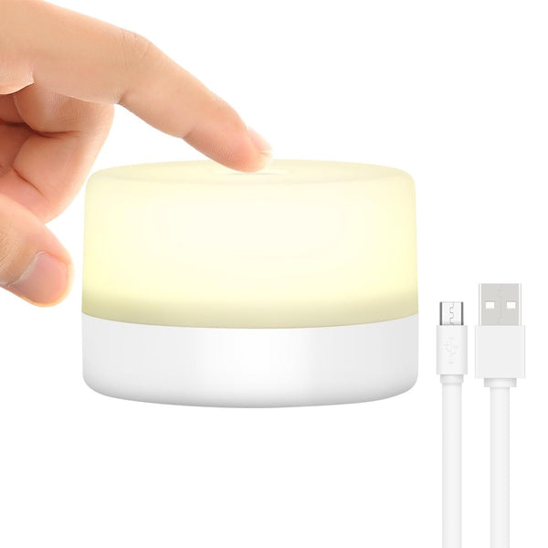 Bedside Lamp - Dimmable Touch Tap Light, Kids Children Adult LED Nightlight, Table Desk Decorative Mood Light