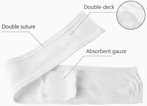 Topwon Cotton Newborn Essentials - Disposable Umbilical Cord Belly Band, 8 Pieces to Protect Baby Abdomen