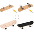 Mini Finger Skateboards, Wooden Toy Professional Finger Skate Set for Children (Black)