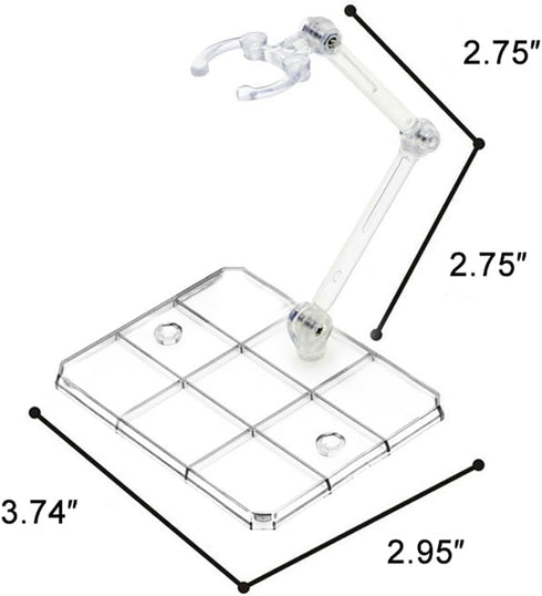 1/144 12PCS Action Figure Stand Assembly Action Figure Display Holder Base Universal Humanoid Model Support Display