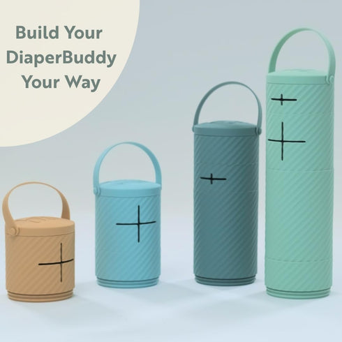 Portable Diaper Changing Kit Compact All-in-One Diaper Organizer with Wipes Case, Diapers & Disposable Waste Bags
