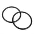 Accmor 2 3 4 Baby Ring Sling Rings Pairs, in Diameter Aluminum Sling Ring Pcs for Infant Wrap Carrier (Black)