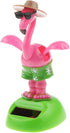 2pcs Solar Powered Car Toy Animal Solar Powered Dancing Dolls Dancing Cactus Crane Home Car Ornament Kids Toys Gifts