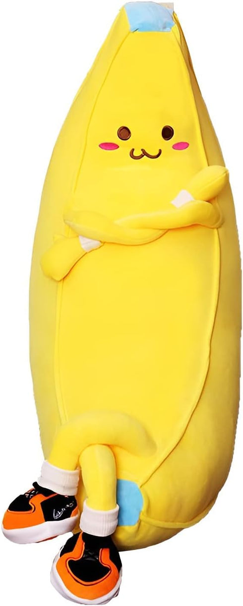 LVHUA Bananaplush Stuffed Animal Cute Fruit Plushie Hugging Pillow Long Plush Toys Sleeping