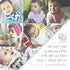 REVERSIBLE & WATERPROOF Cotton Baby Bandana Drool Bibs for Girls - Pack of 4 Soft Absorbent Teething Bib Set