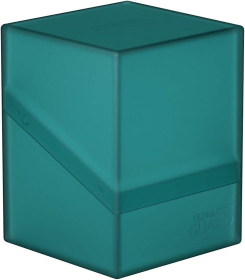 Ultimate Guard Boulder 100+ Classic Deck Case for 100 Double-Sleeved TCG Cards, Malachite, Durable Storage with