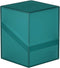 Ultimate Guard Boulder 100+ Classic Deck Case for 100 Double-Sleeved TCG Cards, Malachite, Durable Storage with