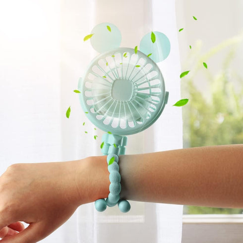 Keweis Stroller Fan Mini Handheld Octopus Fan Baby Fan with Flexible Tripod Wrapped on Stroller, Car Seat, Student Bed