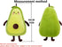 27 Inch Large Green Simulation Avocado Plush Toy Doll, Holiday Warm Gift Plush Toy Pillows (Seated-35Inch)