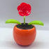 Solar Powered Dancing Flower Toy - Animated Dancer Car Decoration for Dashboard or Office Desk - Rose