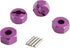 12mm Hex Wheel Hub Mount, Aluminum 7mm Thick with 2x10mm Stub Axle Pins for 1/10 Slash 4x4 (Set of 4)