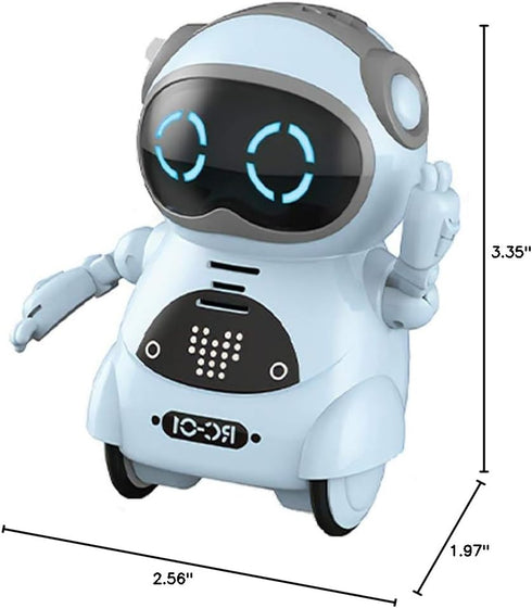 GoolRC Mini Pocket Robot, with Interactive Dialogue Conversation, Voice Recognition, Singing and Dancing, Electric