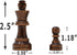 DA VINCI Staunton Wood Chess Pieces - 32 Chessmen with Storage Bag (2.5 Inch King)