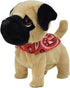 WEofferwhatYOUwant Pug Puppy - Plush Electronic Toy Dog - Small Size, Walks, Barks, and Cuddles for Ages 18+ Months