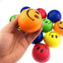 Akusety Neon Colored Smile Funny Face Stress Balls, Bulk Pack of 12 Relaxable 2.5" Toys