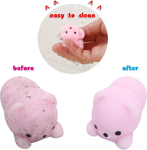 24pcs KINGYAO Squishies Squishy Toy Party Favors for Kids Mochi Squishy Toy moji Kids Mini Kawaii squishies Mochi