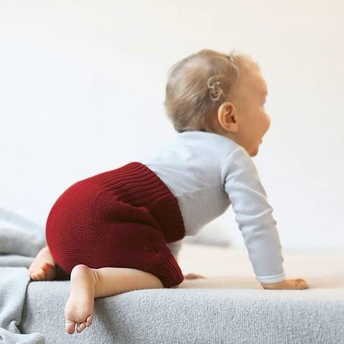 (EU86-92, EcoAble Merino Wool Diaper Cover Organic Overnight Knit Cover | Breathable Natural Fiber | Ideal for Fitted