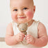 Itzy Ritzy 3 Silicone Rattle Toy Soothing Teething Toy with Soft Jingle Sound & Easy-Grip Textured Handle - for Ages