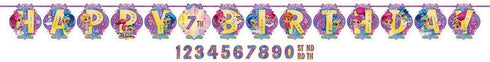 Amscan 121653 Ribbon Letter Banner - Shimmer & Shine Collection, Multicolor
