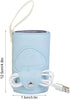 Qinlorgo 10W Bottle Warmer, USB Microfiber PU Baby Bottle Warmer Travel Bottle Warmer with Indicator Light for Water
