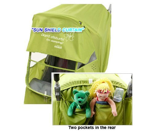 Manito Elegance Plus Stroller Weather Shield/Rain Cover - Black
