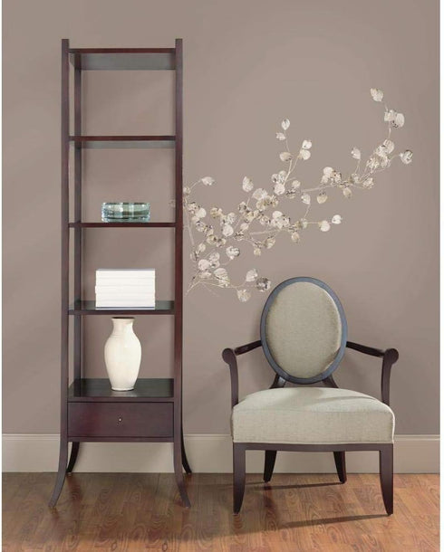 RoomMates RMK1677GM Silver Dollar Branch Peel and Stick Giant Wall Decal