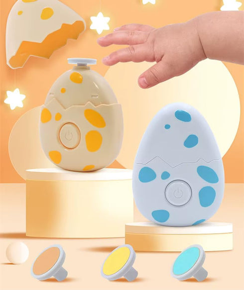 Generic Trimmer, 360 Electric Baby Nail Rotating Head, One-Button Operation, Battery Powered, Replaceable Grinding