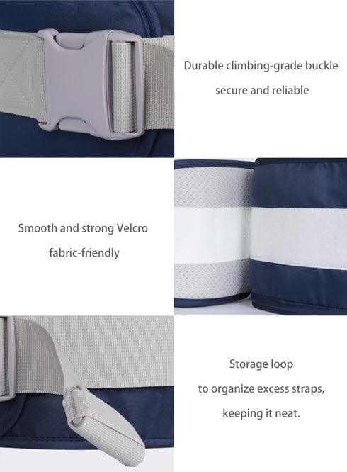 HHOCN Baby Hip Seat Carrier Baby Waist Stool for Child Infant Toddler with Adjustable Strap Buckle Pocket Soft Inner