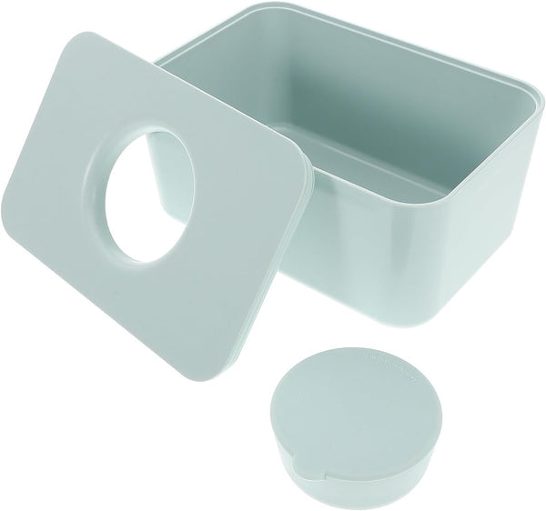 Sealable Silicone Lid Wipes Dispenser Box with Lid Wipe Holder for Travel