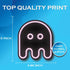 Pink Neon Ghost - Video Game Gamer Stickers - Premium Quality Vinyl Bumper Stickers 2-Pack | 5-Inch on Widest Side | Made in USA - FHJ543
