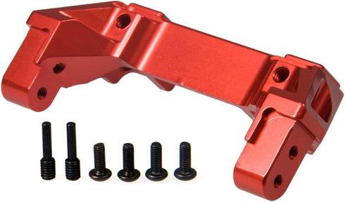 Aluminum Alloy Front and Rear Bumper Mount for 1/10 Scale TRX-4 Crawler Car in Red