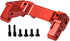 Aluminum Alloy Front and Rear Bumper Mount for 1/10 Scale TRX-4 Crawler Car in Red