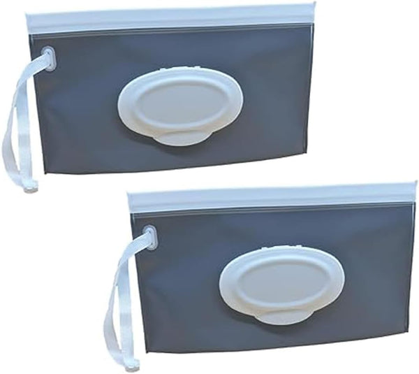 ZAAWUUT Portable Wet Wipe Dispenser Bag,Reusable Wipe Container Travel Holder, Napkin Storage Pouch