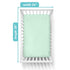 American Baby Company 2 Pack 100% Natural Cotton Fitted Mini Crib Sheets 38" x 24" - Mint