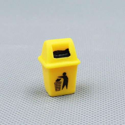 Toyvian 6Pcs Mini Trash Can Toy, Dollhouse Trash Can Educational Garbage Pail Model Toy