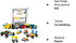 Barcaloo 400 Piece Wheels and Axles Set, Building Bricks Car Parts Kit