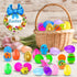 500Pcs 20 RALLYPANDA Empty Plastic Easter Eggs Bulk, Include Golden Eggs, Fillable Easter Eggs for Easter Hunt, Basket