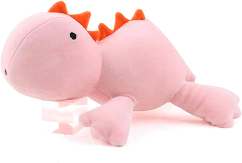 Weighted Dinosaur Plush Throw Pillowd 24" 3.5lbs, Pink Dinosaur Weighted Stuffed Animal,