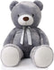 MaoGoLan Giant Grey Teddy Bear 47 inch - Large Stuffed Gray Teddy Bear for Girlfriend and Children