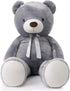 MaoGoLan Giant Grey Teddy Bear 47 inch - Large Stuffed Gray Teddy Bear for Girlfriend and Children