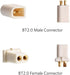 BETAFPV 10pcs BT2.0 Connectors Set, Male Female 1.0 Banana Connector for FPV 1S Whoop Drone