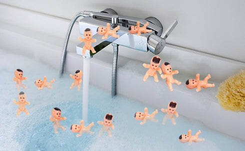 Party Decorations Mini Plastic Babies Party Baby Party Supplies Shower ice cube Game Decor Party Supplies(40 PCS 1in)