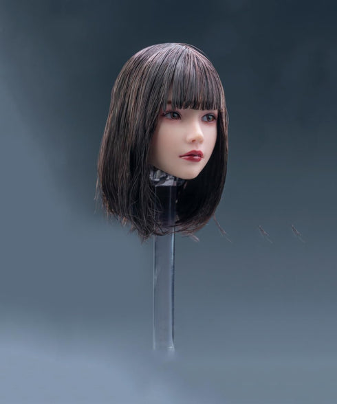 1/6 Scale Female Head Sculpt, Beauty Girl Planted Hair Carving for 12inch PH TBL JO Action Figure Body Collection