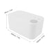High Capacity Portable Baby Wipe Warmer - White with Water Locking Feature