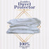 100% 300TC 39x47 inch Continental Bedding Toddler Duvet Protector Cotton Damask Stripe with Zipper Closure and Inner