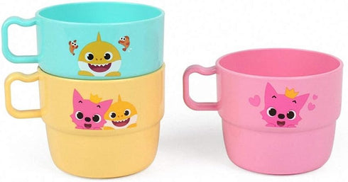 PINKFONG Family Plastic Cups with Handle - 3P Set, 230ml, 3pcs