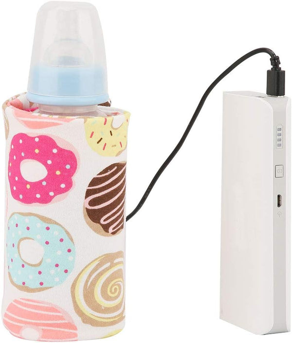 Hilitand Portable Keep Bottle Warm, USB Travel Milk Heat Keeper, Baby Bottle