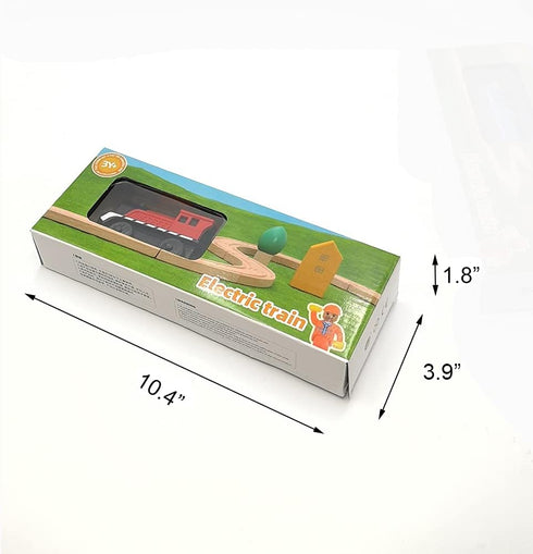 DSHMIXIA Set 3 4 5 Battery Operated Cargo Train for Wooden Train Track Toys for Toddlers Year Old Boys Kids Magnetic